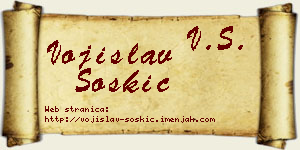 Vojislav Šoškić vizit kartica